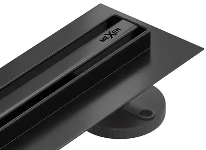 Трап для душа MEXEN FLAT 360° SLIM BLACK черный 180 см (MEX-1741180)