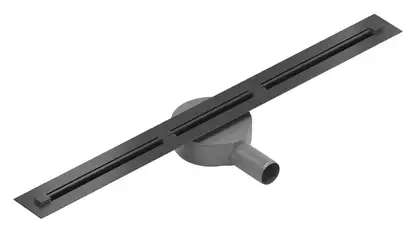 Трап для душа MEXEN FLAT 360° SUPER SLIM BLACK черный 180 см (MEX-1751180) Трап для душа MEXEN FLAT 360° SUPER SLIM BLACK черный 180 см (MEX-1751180)