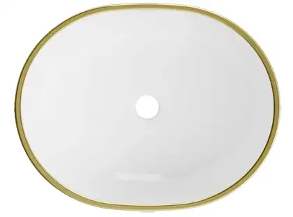 Умывальник (раковина) MEXEN VIKI WHITE DIAMOND GOLD накладной (MEX-21054809) Умывальник (раковина) MEXEN VIKI WHITE DIAMOND GOLD накладной (MEX-21054809)