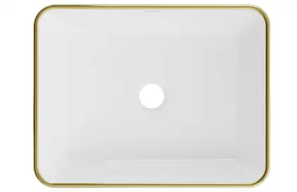 Умывальник (раковина) MEXEN CATIA WHITE DIAMOND GOLD накладной (MEX-21314809) Умывальник (раковина) MEXEN CATIA WHITE DIAMOND GOLD накладной (MEX-21314809)