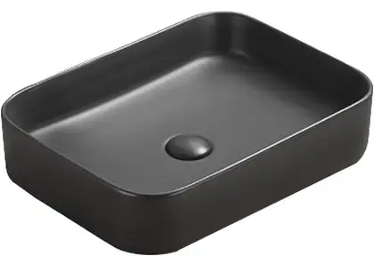 Умывальник (раковина) MEXEN VENA 50 BLACK MATT накладной (MEX-22195085)