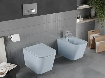 Подвесной унитаз MEXEN TEO BLUE MATT (MEX-30854069) Подвесной унитаз MEXEN TEO BLUE MATT (MEX-30854069)