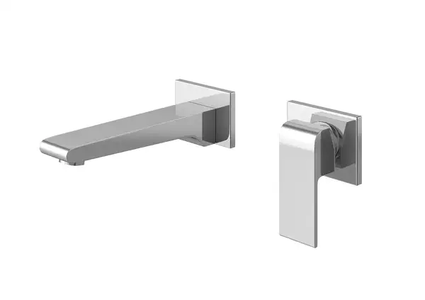 Смеситель для раковины (умывальника) KOHLMAN SAXO CHROME + BOX скрытого монтажа (QW180S)