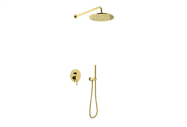 Душевая система KOHLMAN AXEL 30 GOLD + BOX скрытого монтажа (QW210AGDR30)