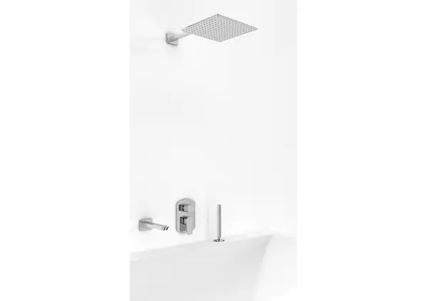 Душевая система KOHLMAN FOXAL 2.0 20 CHROME + BOX скрытого монтажа (QW211FQ20-009)