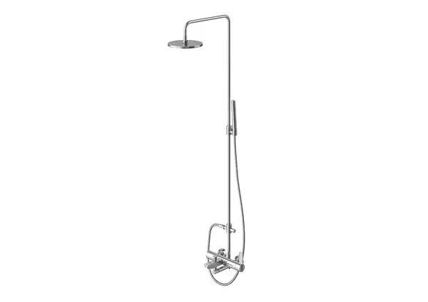 Душевой гарнитур KOHLMAN DEXAME CHROME с изливом (QW277D)