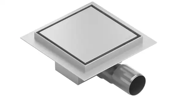 Трап для душа MEXEN FLAT CHROME 12х12 хром, квадратний (MEX-1010012)