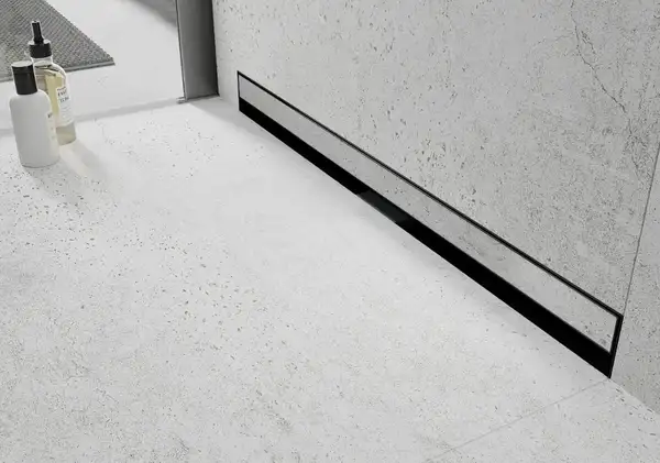 Трап для душа MEXEN FLAT WALL 2в1 настенный BLACK черный 100 см (MEX-1730100)