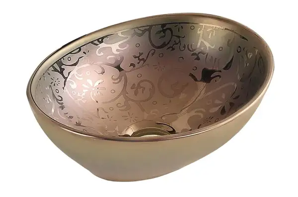 Умывальник (раковина) MEXEN ELZA GOLD PATTERN накладной (MEX-21014053)