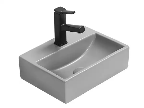 Умывальник (раковина) MEXEN MINI 40 LIGHT GREY MATT накладной подвесной (MEX-21094061)