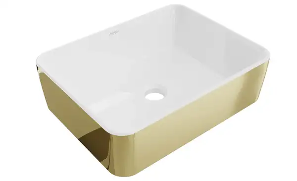 Умывальник (раковина) MEXEN CATIA WHITE GOLD накладной (MEX-21314806)