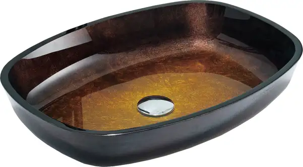 Умывальник (раковина) MEXEN ARAKS DARK GOLD накладной (MEX-24155451)