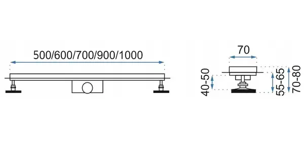 Трап для душа REA PURE NEO 80 см (REA-G0093) Трап для душа REA PURE NEO 80 см (REA-G0093)