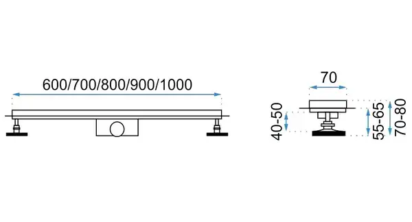 Трап для душа REA PURE NEO 90 см (REA-G0094)