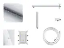 Душевая система CORSAN ANGO 25 CHROME с термостатом + BOX скрытого монтажа (ZA25TCH)