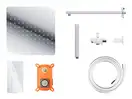 Душевая система с изливом CORSAN ANGO 30 CHROME + BOX скрытого монтажа (ZA30MCHW)