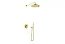Душевая система KOHLMAN AXEL 25 GOLD + BOX скрытого монтажа (QW210AGDR25)