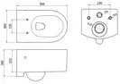 Подвесной унитаз MEXEN SOFIA WHITE THICK ABS белый (MEX-30798000)