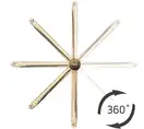 Rea Lugano Slim Смеситель для раковины, золотой матовый (REA-B4420)