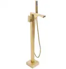 Смеситель для ванны REA TERY BRUSHED GOLD матовое золото напольный (REA-B5307)