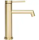 Смеситель для раковины (умывальника) REA FOSS BRUSHED GOLD золотой матовый низкий (REA-B5316)