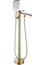 Смеситель для ванны REA HASS BRUSHED GOLD напольный (REA-B6404)