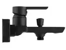 Смеситель для ванны и душа REA  ARGUS BLACK черный настенный с изливом (REA-B6407)