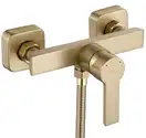 Смеситель для ванны и душа REA ARGUS BRUSHED GOLD настенный без излива (REA-B6413)