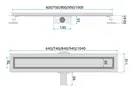 Rea NEOX 70 PRO Трап для душу, матове золото (REA-G2702)