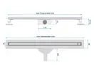 Rea Neox 70 Slim Pro Black Трап для душа, черный (REA-G2709)