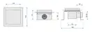 Трап для душа REA CROSS 12x12 NICKIEL BRUSHED (REA-G6200)