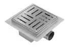 Трап для душа REA CROSS 15x15 NICKIEL BRUSHED (REA-G6201)