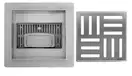 Трап для душа REA CROSS 15x15 NICKIEL BRUSHED (REA-G6201)