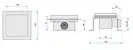 Трап для душа REA CROSS 15x15 NICKIEL BRUSHED (REA-G6201)