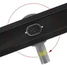 Rea NEOX 100 PRO BLACK Трап для душу, чорний (REA-G7800)
