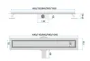 Rea Neox 90 Pro Трап для душу, чорний (REA-G7804)
