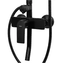 Душевой гарнитур REA MAXIMUS BLACK черный с изливом (REA-P2412)