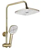 Душевой гарнитур REA  ARGUS GOLD золотой с изливом (REA-P7840)