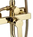 Душевой гарнитур REA  ARGUS GOLD золотой с изливом (REA-P7840)