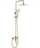 Душевой гарнитур REA  ARGUS BRUSHED GOLD золотой матовый с изливом (REA-P7841)