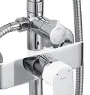 Душевой гарнитур REA BLOOM CHROME WHITE с изливом (REA-P9527)