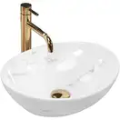 Умывальник (раковина) REA SOFIA NATURE MARBLE накладной белый (REA-U6605)