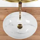 Умывальник (раковина) REA SOFIA NATURE MARBLE накладной белый (REA-U6605)