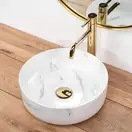 Умывальник (раковина) REA SAMI NATURE MARBLE накладной мрамор (REA-U6606)