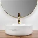Умывальник (раковина) REA SAMI NATURE MARBLE накладной мрамор (REA-U6606)
