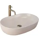 Умывальник (раковина) REA CLEO 61 BEIGE MATT бежевый накладной (REA-U9655)