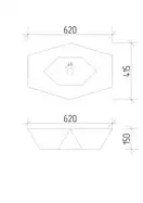 VBI Venezia White Накладна раковина, білий (VBI-012400)