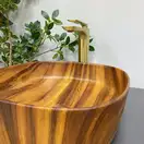 VBI AREZZO WOOD MATT Умывальник накладной, имитация дерева (VBI-013205)