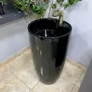 VBI Agriento Black Glossy Умывальник напольный, черный (VBI-019005)