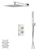 Душевая система CORSAN ANGO 25 CHROME с термостатом + BOX скрытого монтажа (ZA25TCH)